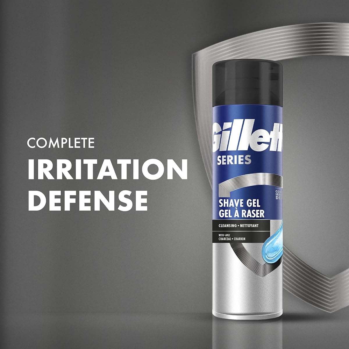 Gillette Series Shave Gel Cleansing With Charcoal 200ml