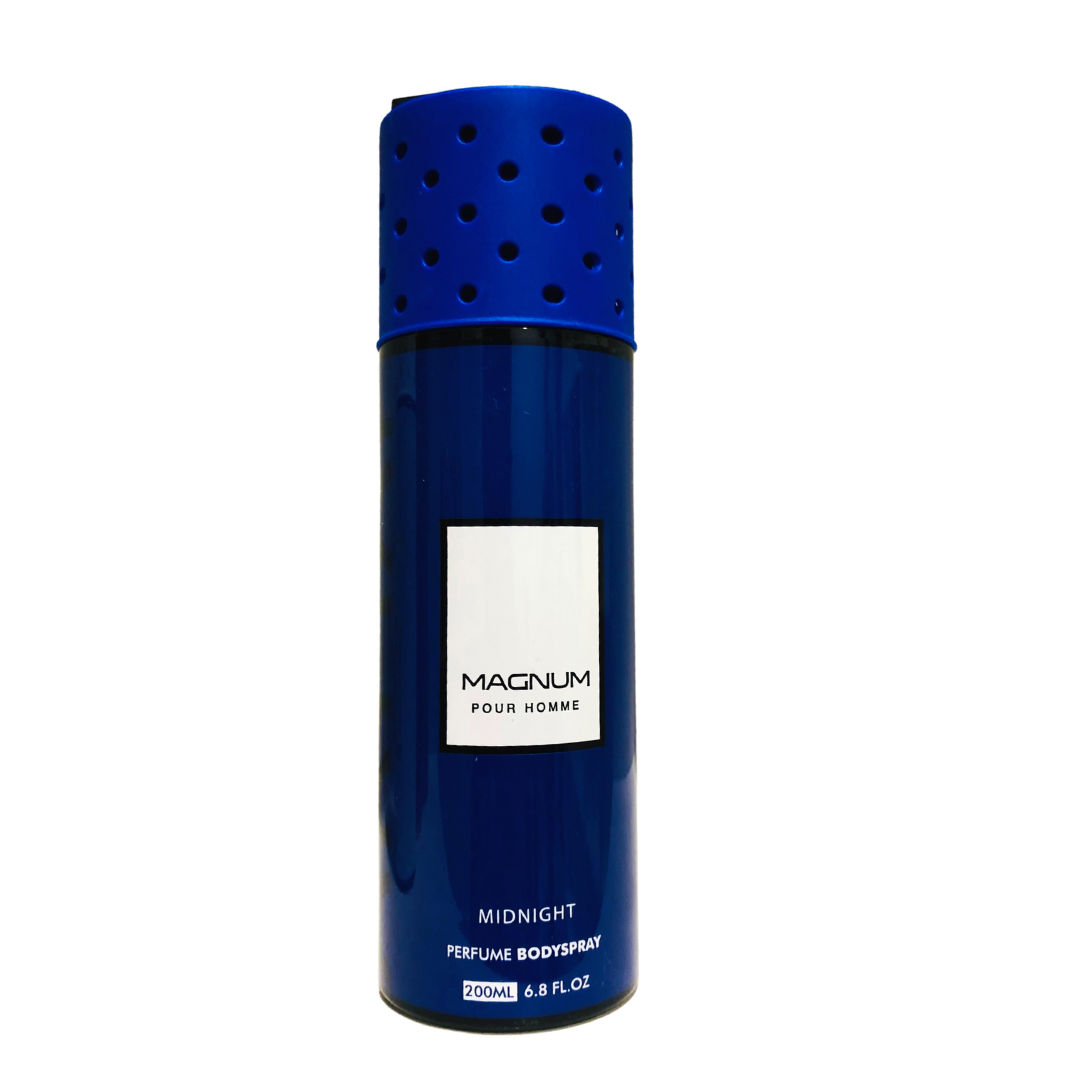 Armaf Magnum Pour Homme Midnight Perfume Body Spray 200ml Masculine Bold & Fresh Fragrance