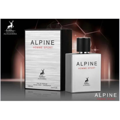 Maison Alhambra Alpine Homme Sport Eau de Parfum for Men 100ml Long-Lasting Fresh & Sporty Fragrance