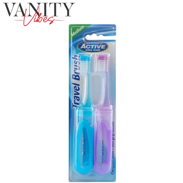 Beauty Formulas Active 2S Travel Medium Tooth Brush