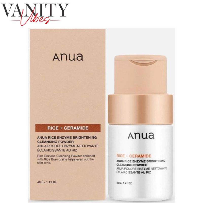 Anua Rice Ceramide Brightening Cleansing Powder 40 g Gentle Exfoliation & Skin Brightening (K Beauty)