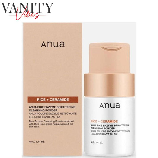 Anua Rice Ceramide Brightening Cleansing Powder 40 g Gentle Exfoliation & Skin Brightening (K Beauty)