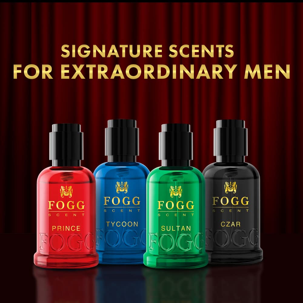 Fogg Scent Prince Perfume Eau de Parfum 30ml - Long Lasting Fresh Fragrance Spray for Men, Compact Travel Size