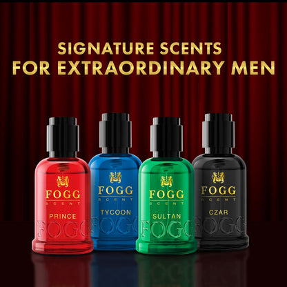 Fogg Scent Prince Perfume Eau de Parfum 30ml - Long Lasting Fresh Fragrance Spray for Men, Compact Travel Size