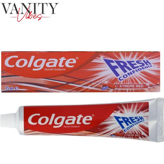 Colgate Fresh Confidence Extreme Fresh Red Gel Toothpaste 75ml Long-Lasting Freshness & Cavity Protection