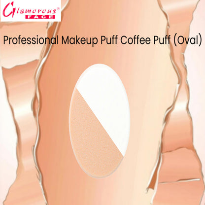 Glamorous Face Professional Makeup Puff Coffee Puff (Oval)