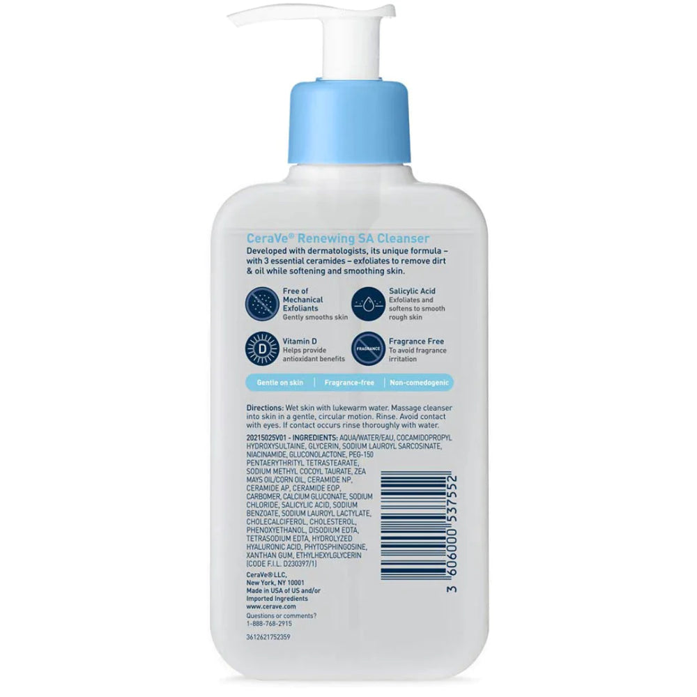 CeraVe Renewing SA Cleanser 237ml USA STOCK