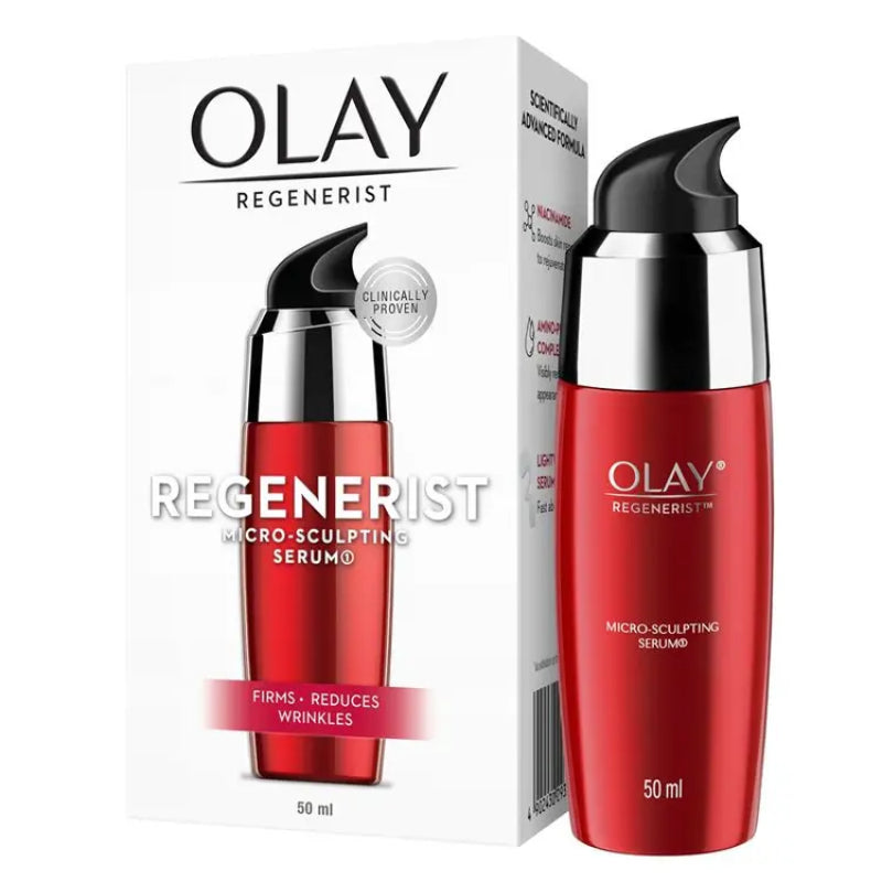 Olay Regenerist Micro-Sculpting Serum 50ml - Firms Skin & Reduces the Look of Wrinkles for Youthful, Smooth Skin