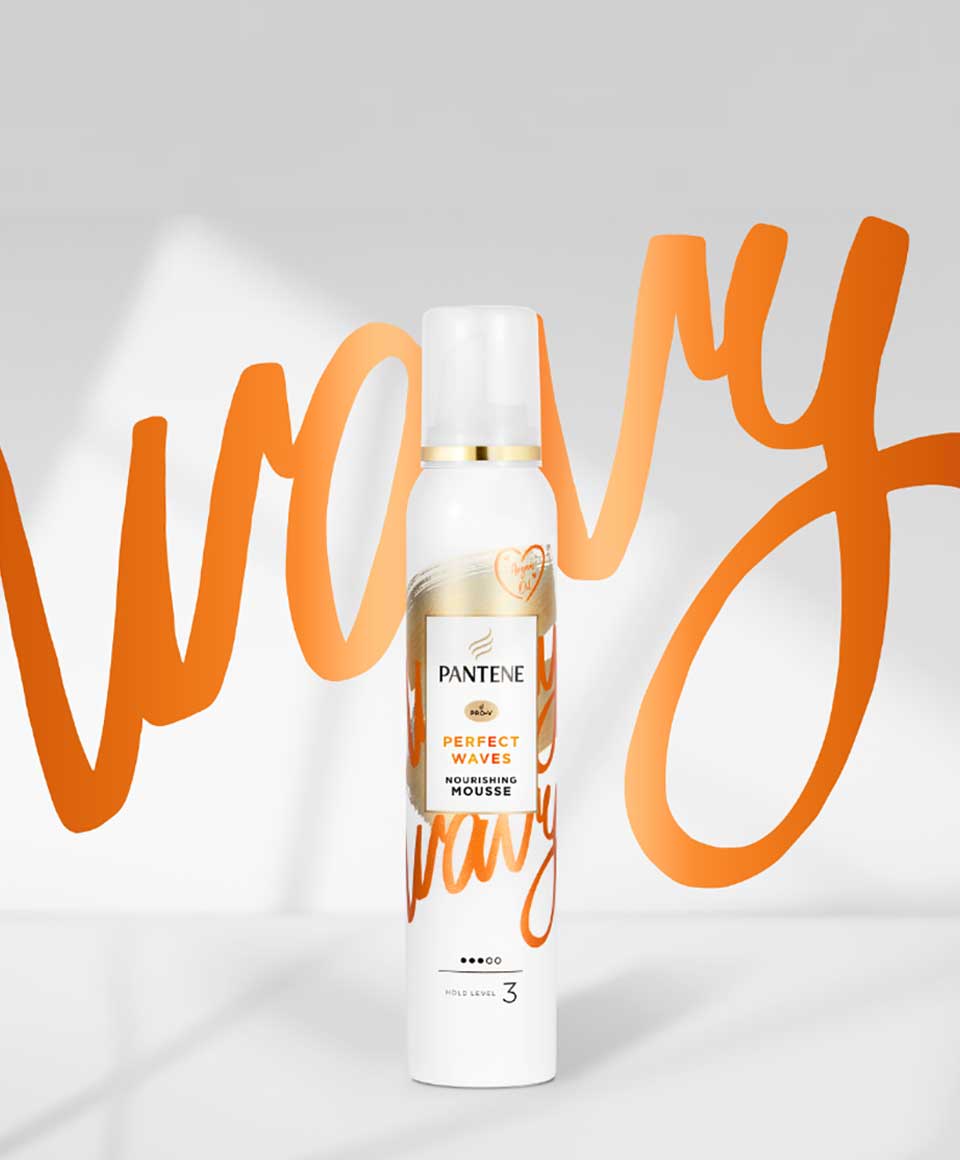 Pantene Pro-V Perfect Waves Nourishing Mousse 200 ml Hold Level 3 Soft Waves & Nourishing Styling