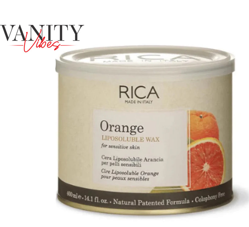 RICA Orange Liposoluble Wax For Sensitive Skin 400ML