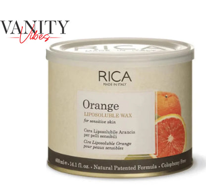 RICA Orange Liposoluble Wax For Sensitive Skin 400ML