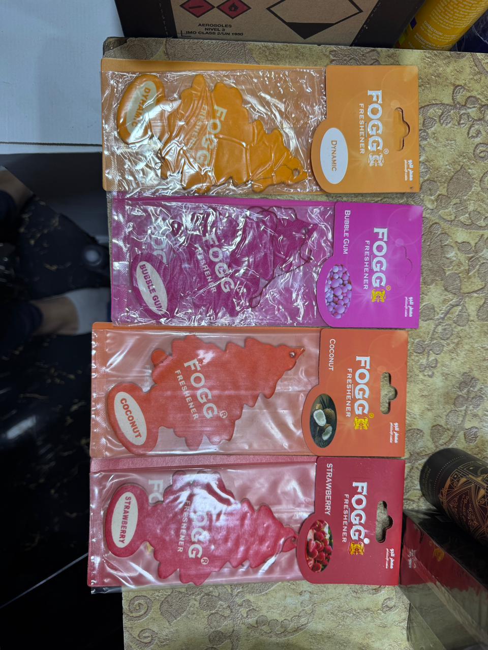 Fogg Coconut Paper Air Freshener - Long Lasting Tropical Fresh Hanging Fragrance for Car, Room & Wardrobe
