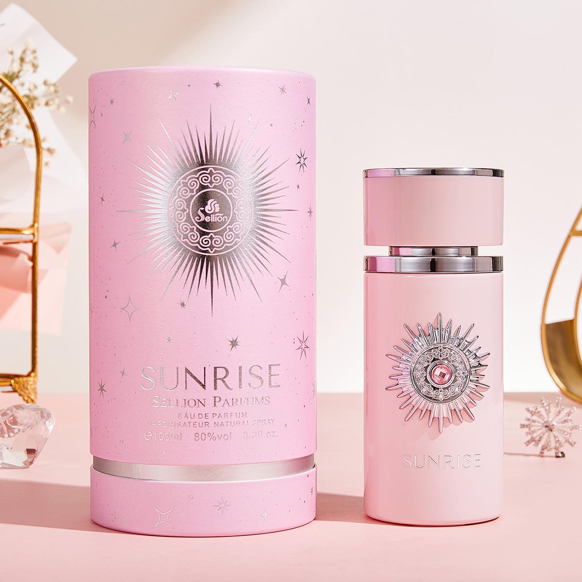 Sunrise Pink by Sellion Parfums Eau De Parfum 100ml – Long Lasting Soft Floral Fruity Fragrance Perfume for Women Elegant Dai