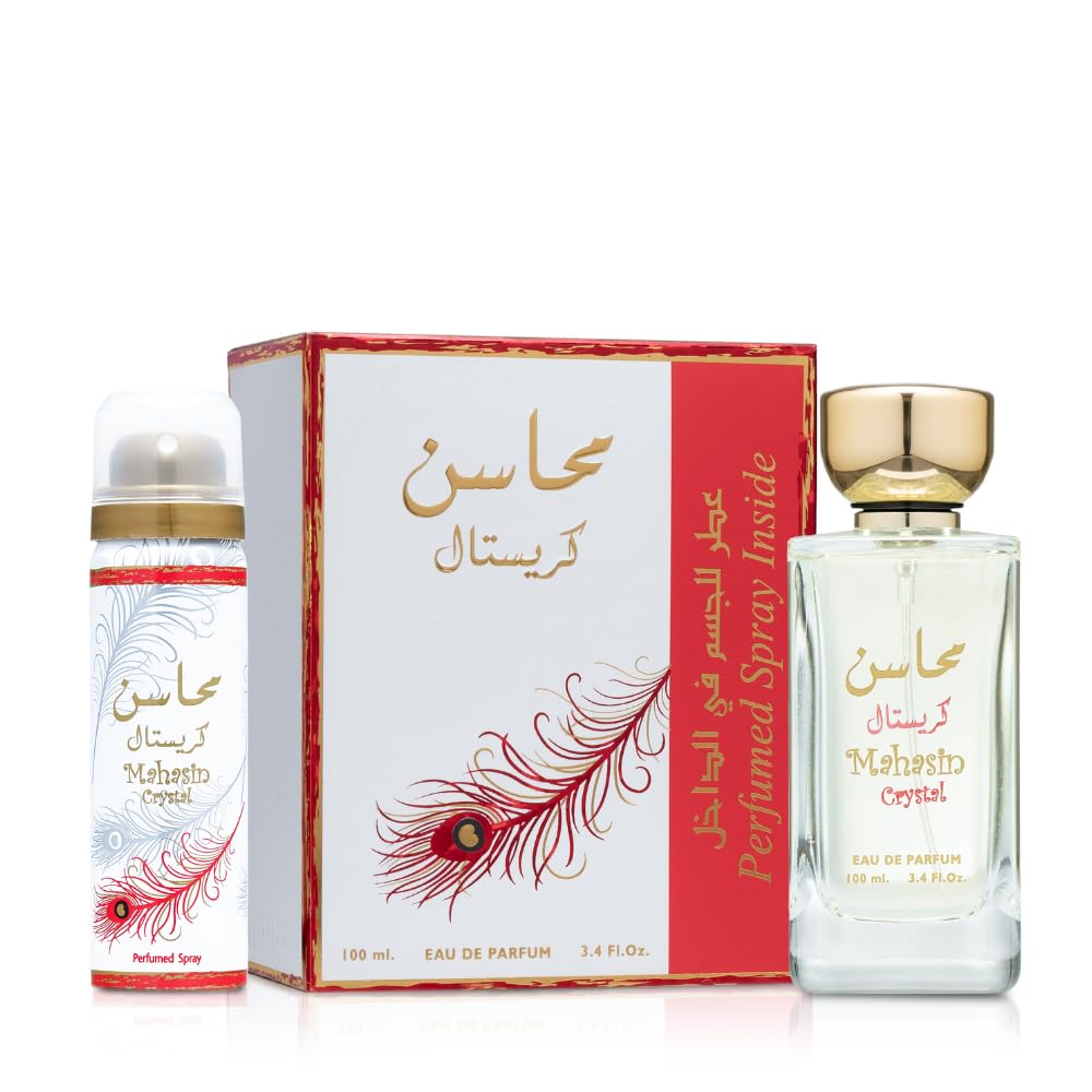 Lattafa Mahasin Crystal Red Eau de Parfum for Women-100ml