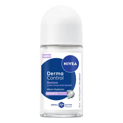 Nivea Derma Control Restore Micro Hyaluron & Vitamin E 72H Active Roll-On 50ml