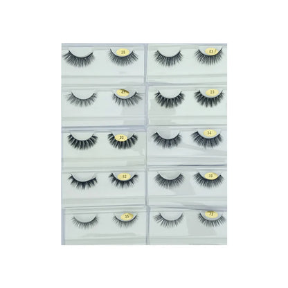 Glamorous Face 8D Mink Hair Eyelashes 10 Pieces (GF 8066)