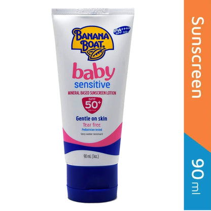 Banana Boat Baby Sensitive Mineral Based Sunscreen Lotion SPF 50+ PA 90ml