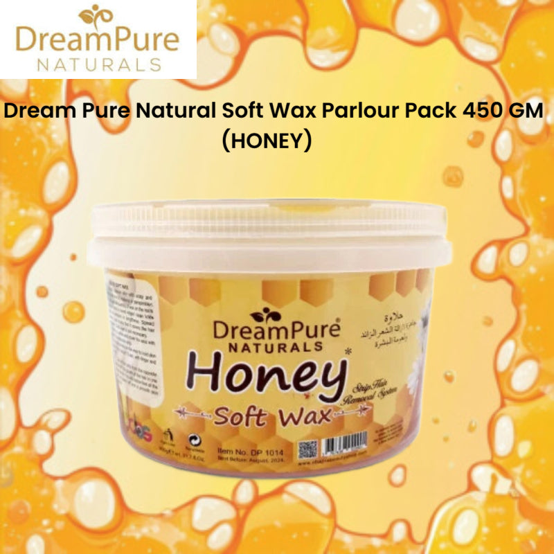 Dream Pure Natural Soft Wax Parlour Pack 450 GM (HONEY)