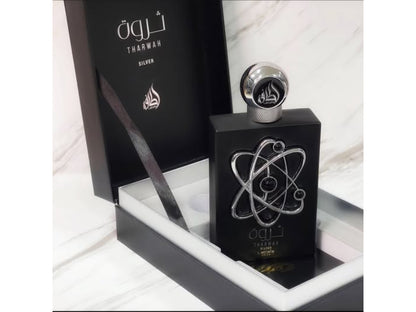 Lattafa Tharwah Silver Perfumes for Unisex Eau de Parfum For women And Men