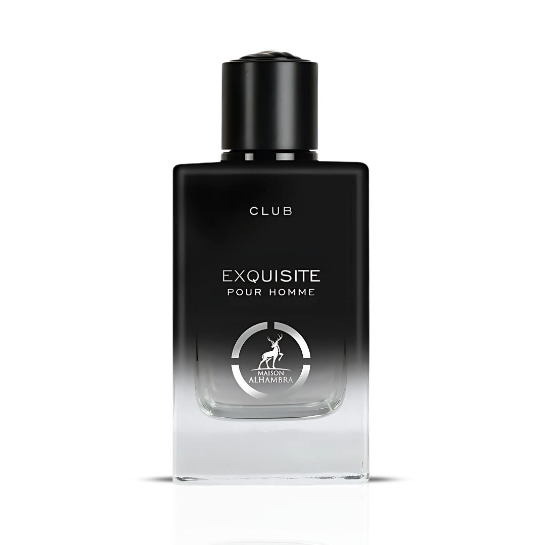 Exquisite Club Pour Homme Eau de Parfum Spray 100ml by Maison Alhambra Long-Lasting Elegant & Masculine Fragrance