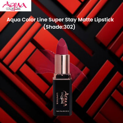Aqua Color Line Super Stay Matte Lipstick (Shade:302)
