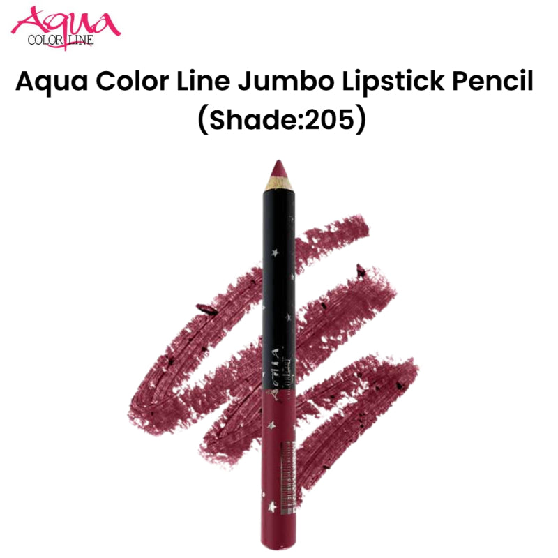 Aqua Color Line Jumbo Lipstick Pencil (Shade:205)