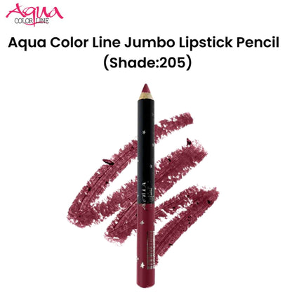 Aqua Color Line Jumbo Lipstick Pencil (Shade:205)