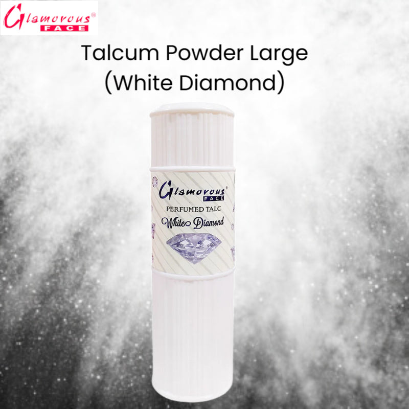 Glamorous Face Talcum Powder Large (White Diamond)