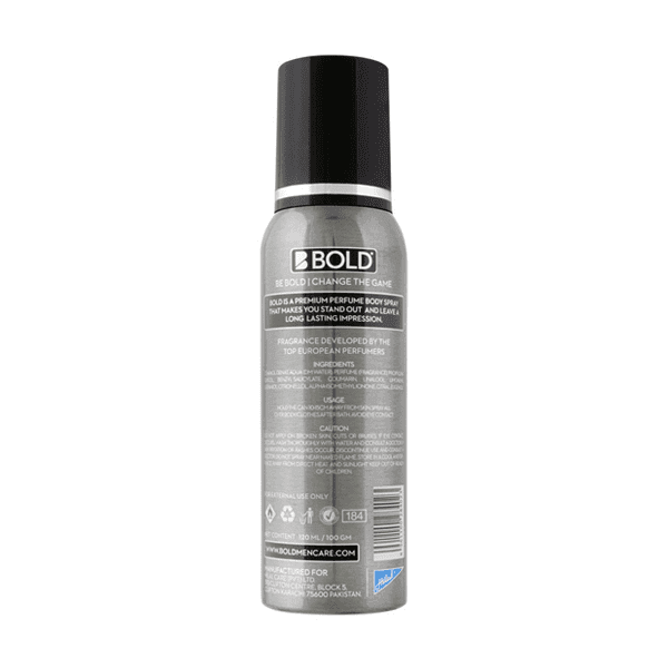 Bold Platinum Perfume Body Spray 120ml For Men & Women – Long Lasting Premium Fragrance Body Spray, Fresh Deodorant Spray, St
