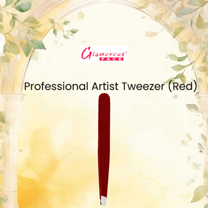 Glamorous Face Professional Artist Tweezer (Red)