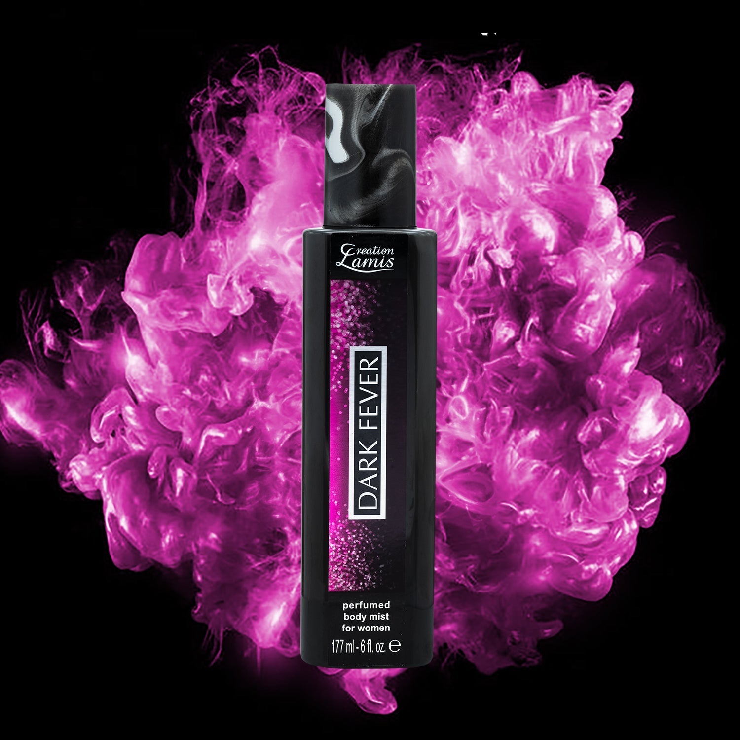 Lamis Creation Dark Fever Perfumed Body Mist for Women 177ml – Long Lasting Fragrance Spray for Fresh & Elegant Scent