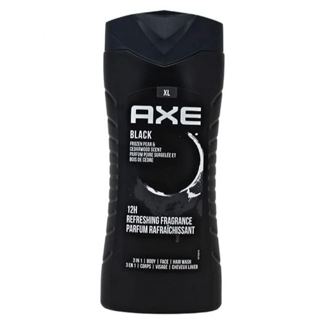 Axe Black 12h Long Lasting Fragrance 3 In 1 Body Wash 400ml