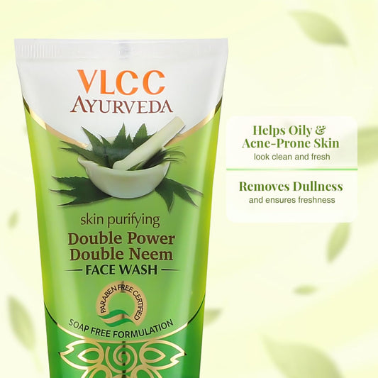 VLCC Ayurveda Skin Purifying Double Power Double Neem Face Wash 100ml