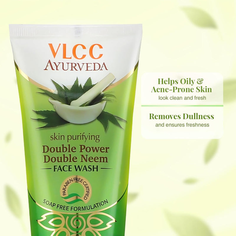 VLCC Ayurveda Skin Purifying Double Power Double Neem Face Wash 100ml