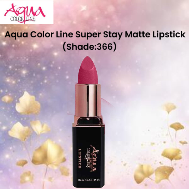 Aqua Color Line Super Stay Matte Lipstick (Shade:366)