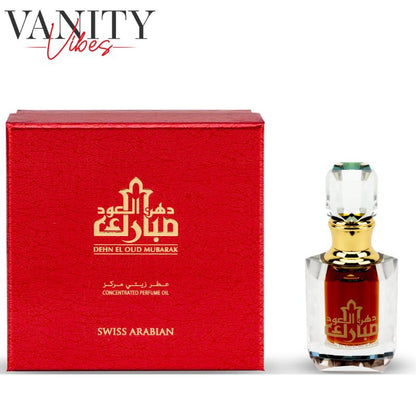 Dehn El Oud Mubarak By Swiss Arabian Concentrated Perfume Oil 6ml For Men & Women