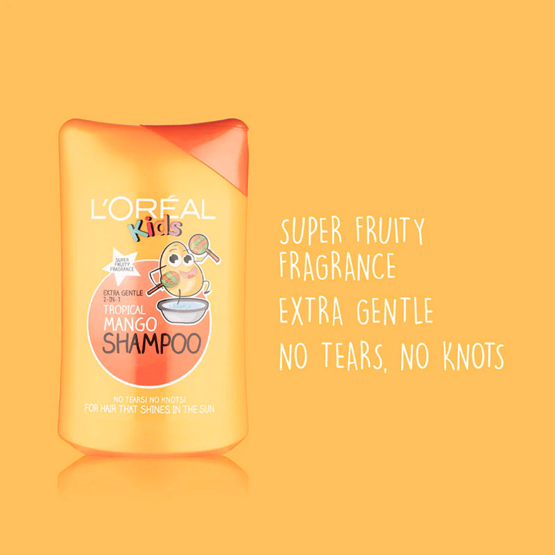 Loreal L'oreal Paris Kids Extra Gentle 2 In 1 Tropical Mango Shampoo 250ml