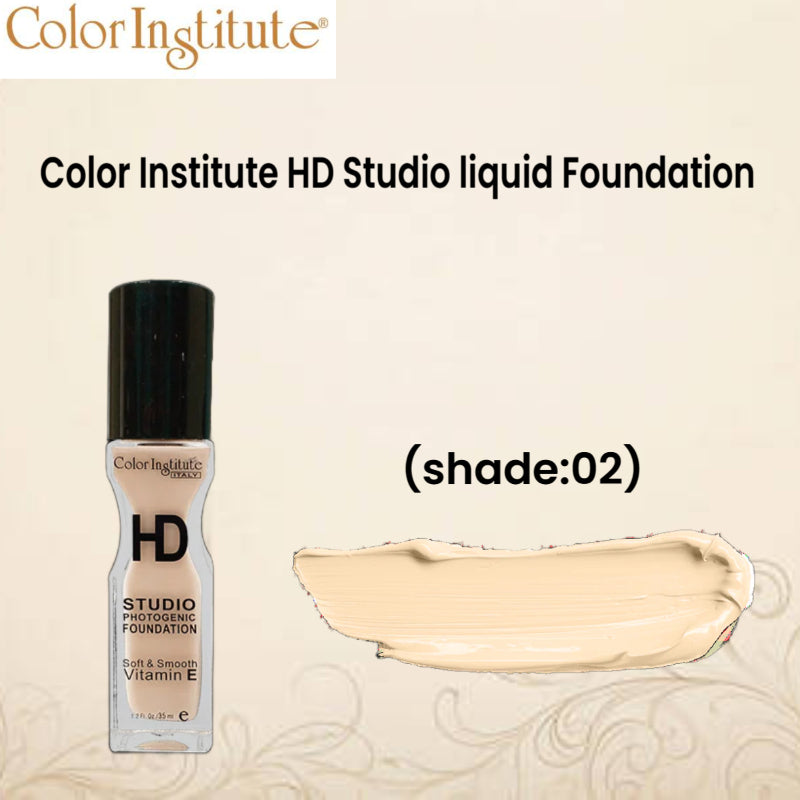 Color Institute HD Studio liquid Foundation (Shade:02)