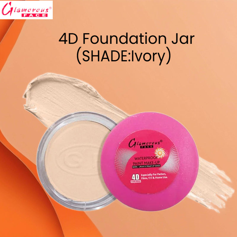 Glamorous Face 4D Foundation Jar (Shade:Ivory)