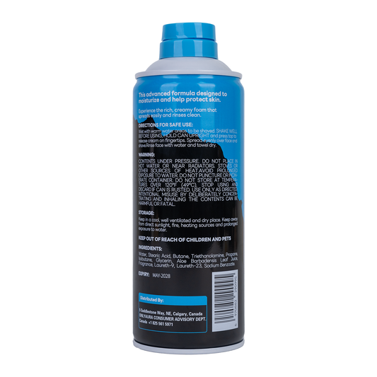 Only Aura Extra Thick Sensitive Shave Foam 344g - Smooth Men’s Shaving Foam for Close Comfortable Shave, Sensitive Skin Prote