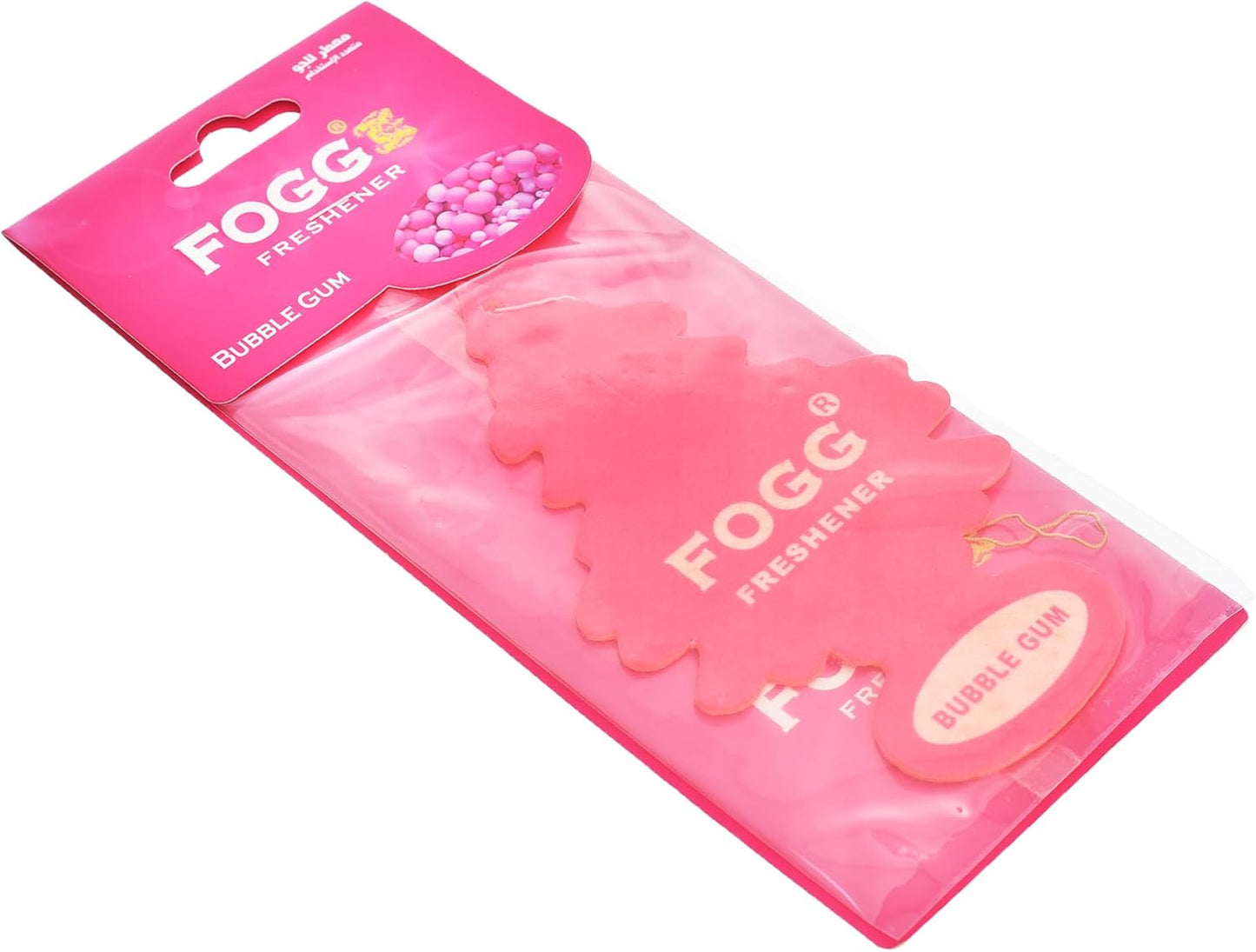 Fogg Bubble Gum Paper Air Freshener – Long Lasting Sweet & Refreshing Hanging Fragrance for Car, Room & Wardrobe