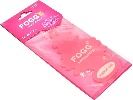Fogg Bubble Gum Paper Air Freshener - Long Lasting Sweet & Refreshing Hanging Fragrance for Car, Room & Wardrobe