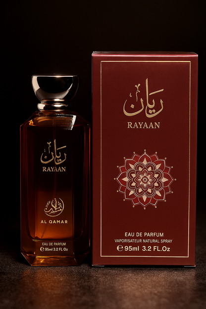 Al Qamar Rayaan Eau De Parfum 95ml – Long Lasting Luxury Arabic Fragrance for Men & Women, Rich Elegant Scent