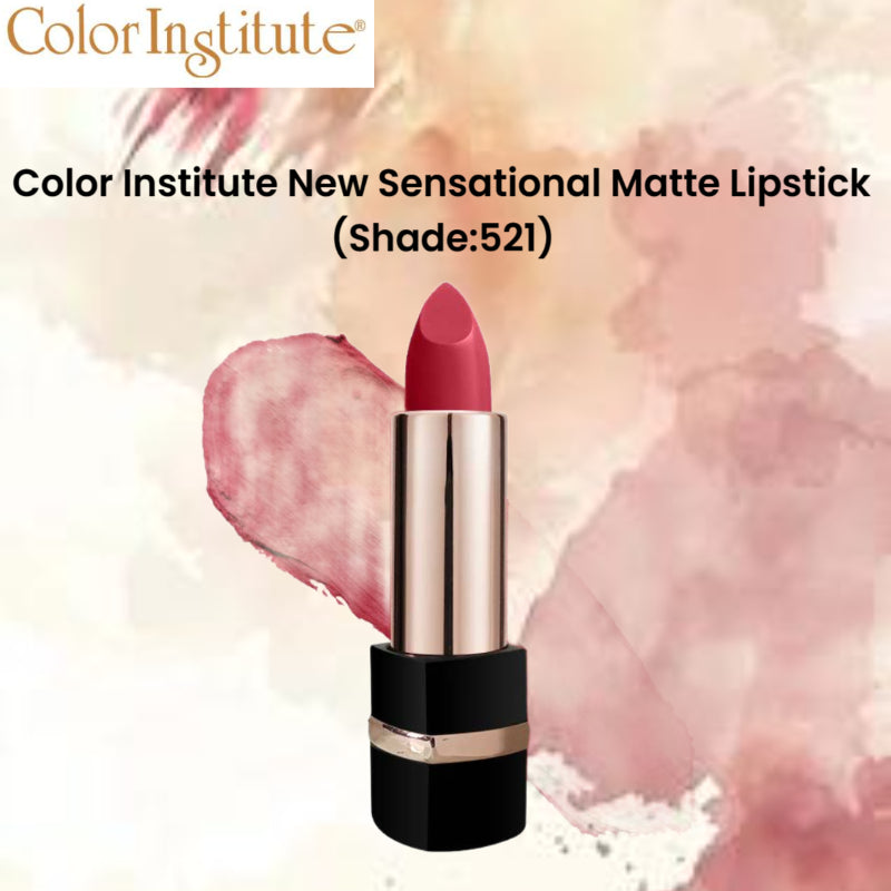 Color Institute New Sensational Matte Lipstick (Shade:521)