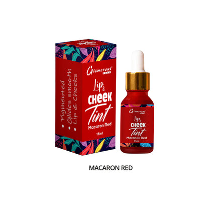 Glamorous Face Lip & Cheek Tint (MACARON RED)