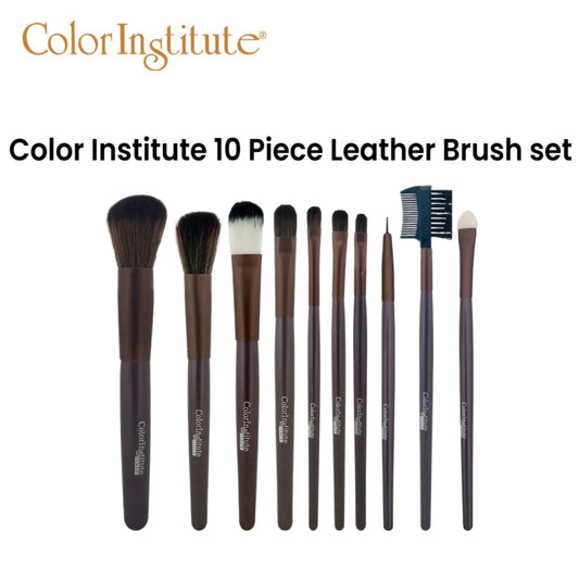Color Institute 10 Piece Leather Brush set