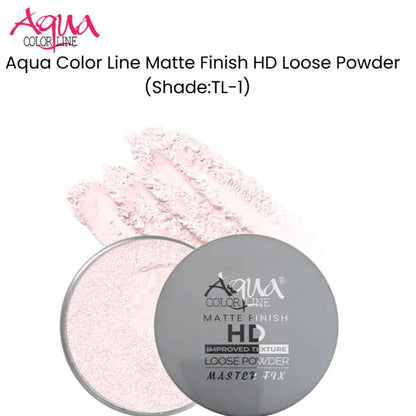 Aqua Color Line Matte Finish HD Loose Powder (Shade:TL-1)
