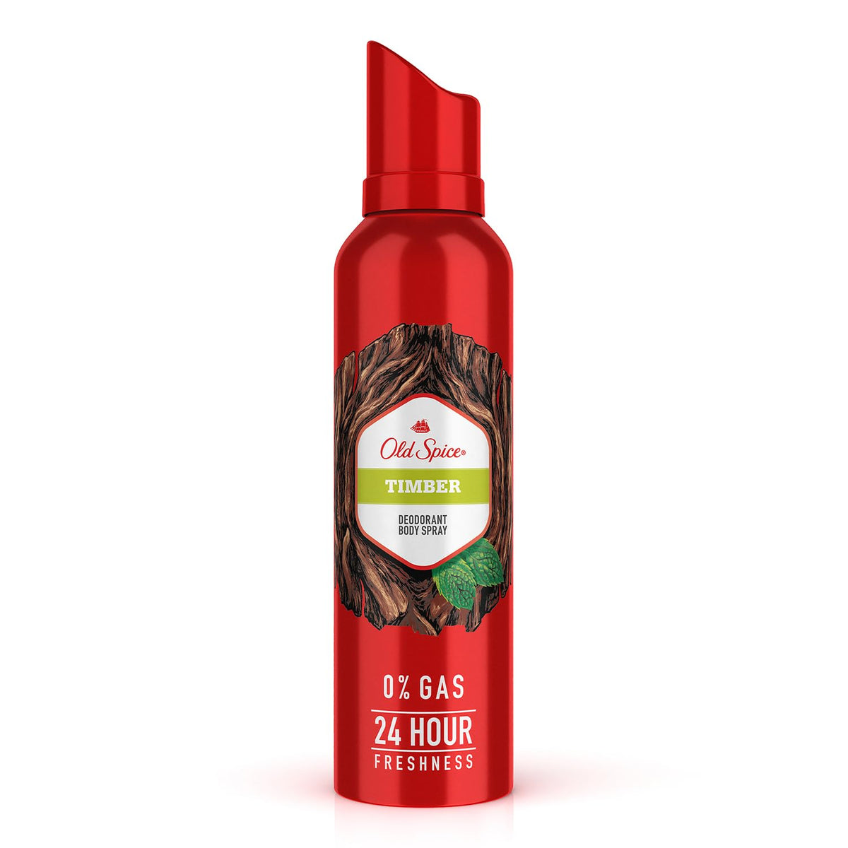 Old Spice Timber 0% Gas Deodorant Body Spray 140ml for Men