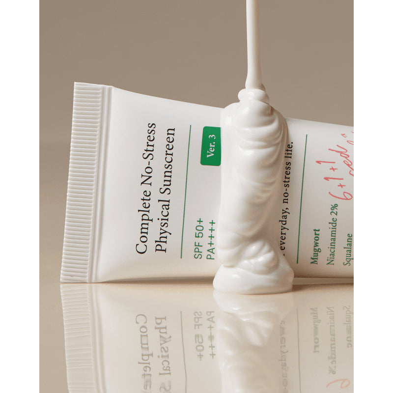 AXIS-Y Complete No Stress Physical Sunscreen 50 ml Broad-Spectrum SPF Protection & Gentle Care (K Beauty)
