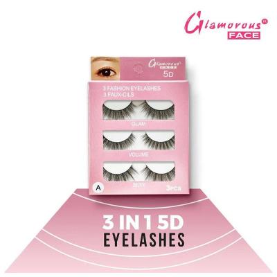 Glamorous Face 3×1 5D Eyelashes (GROUP A)